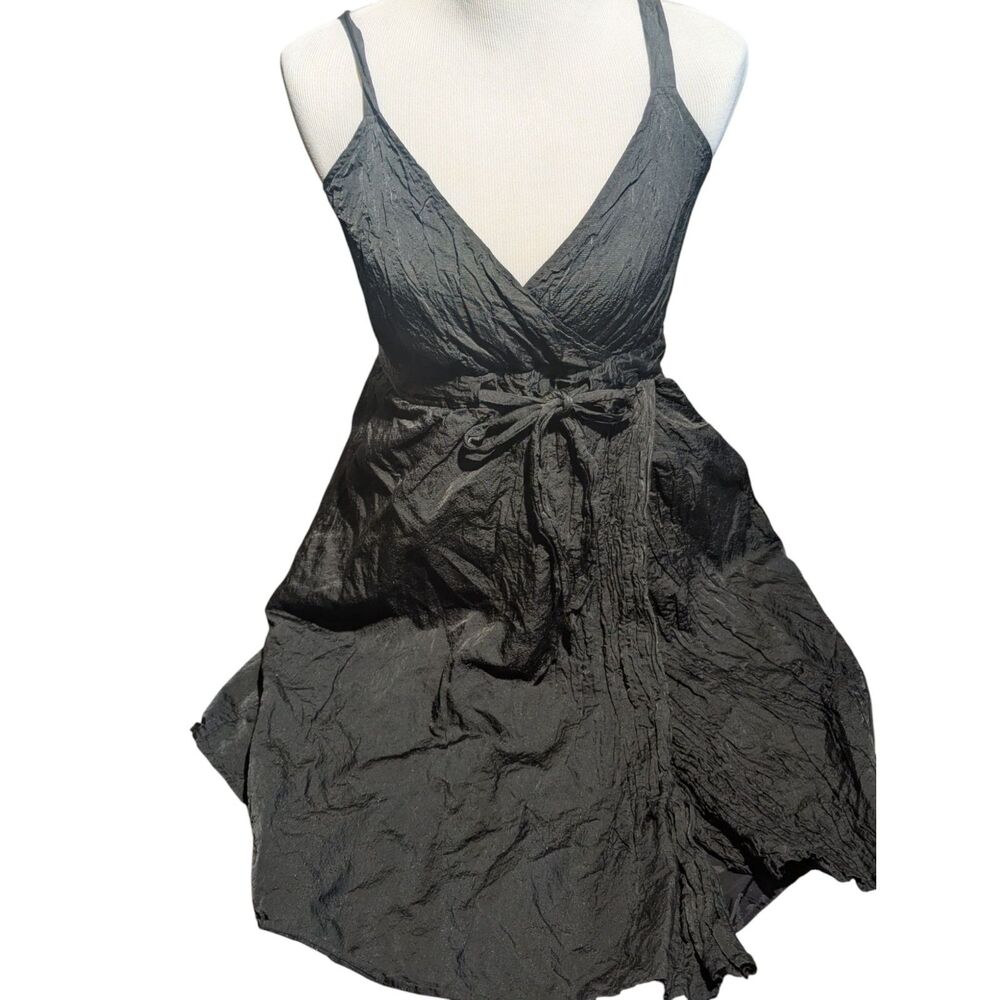 EILEEN FISHER Black Slip Dress Size 4 Viscose